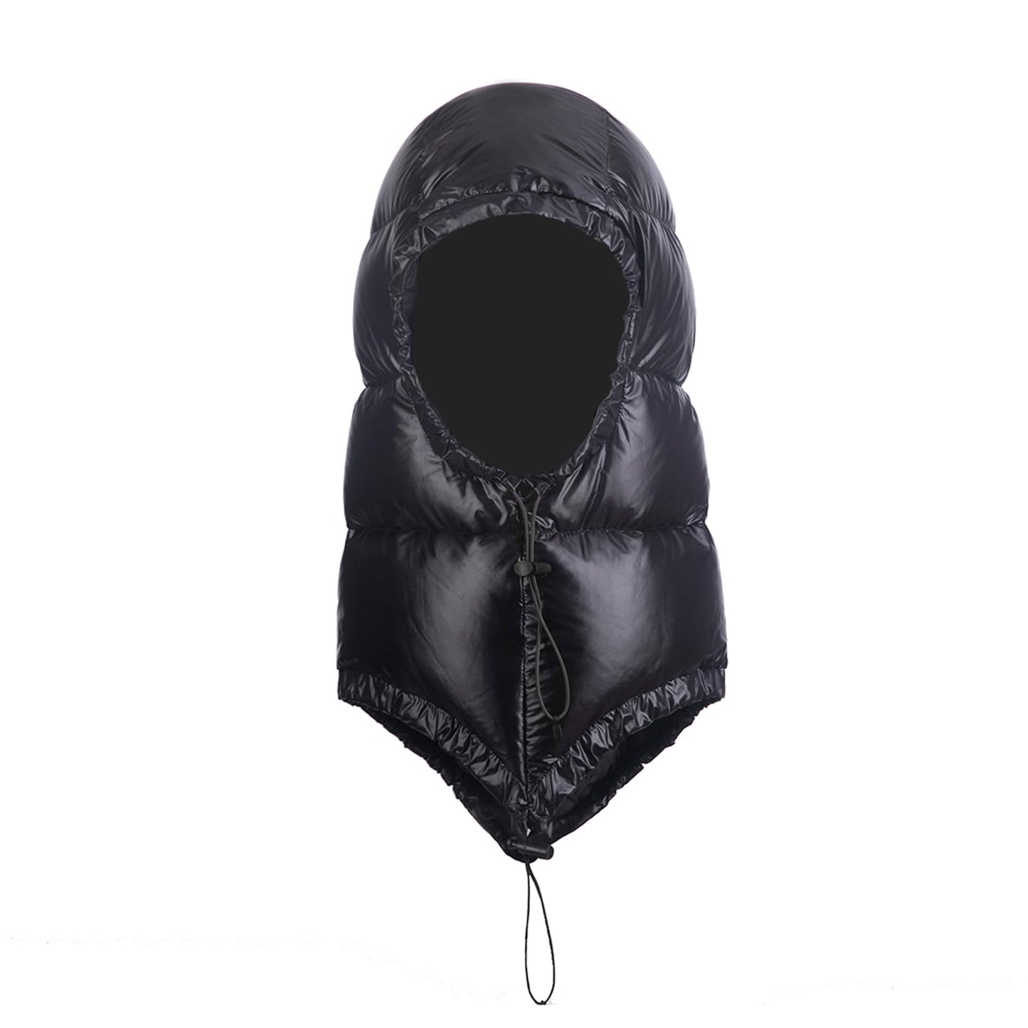 Tumjay Winter Warm Down Hood Ultralight Windproof Down Cap Outdoor Camping Waterproof Hood Hat for Hiking Skiing Cycling (Matte Black)