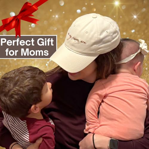 GIFTGET My Mom Era Beige Ponytail Baseball Cap - Casual Dad Hat for Women