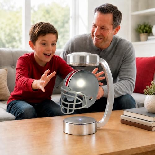 NCAA Mini Rotating Levitating Hover Helmet - Ohio State Buckeyes
