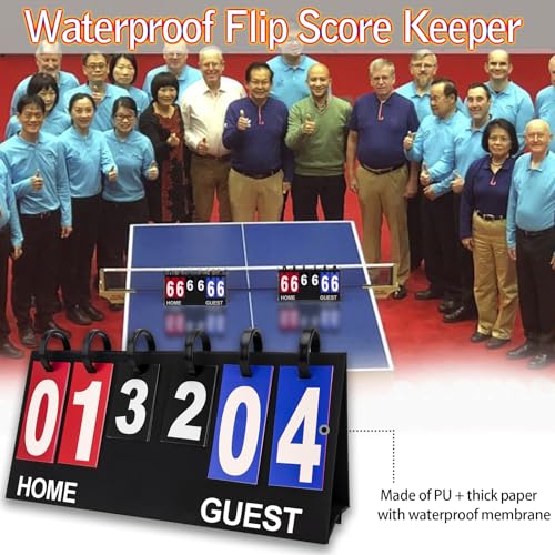 Portable Flip Scoreboard for Outdoor Sports - 6 Digits