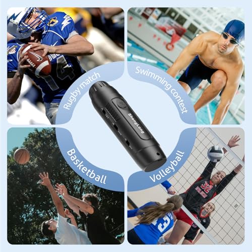 Electronic Whistle with 3 Tones & 3 Volume Settings - Black