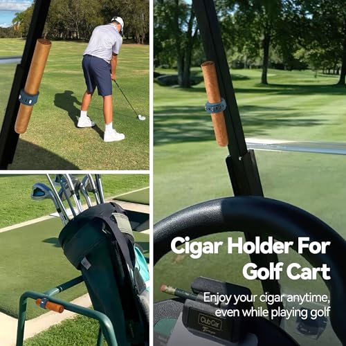 Adjustable Magnetic Cigar Holder for Golf Cart - Blue