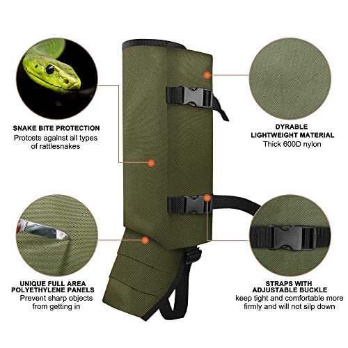 Adjustable Waterproof Snake Gaiters for Men & Women - Snake Bite Protection
