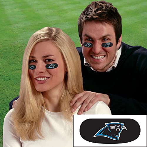 NFL Eye Black Stickers - Carolina Panthers, 0.75 x 1.75 in