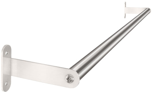 Towel Bar for Bathroom, MKO Brushed Nickel Towel Bar for Bathroom Wall Mounted, Stainless Steel Heavy Duty, 24 Inch Single Bath Towel Rod Holder