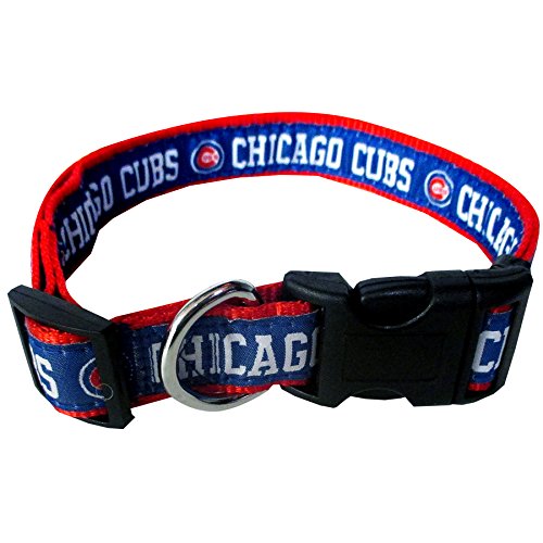 Chicago Cubs Dog Collar - Adjustable Heavy-Duty Pet Accessory