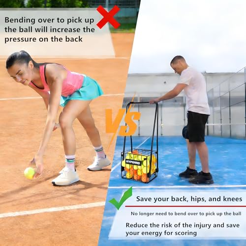 2-in-1 Pickleball & Tennis Ball Hopper - Foldable Collector