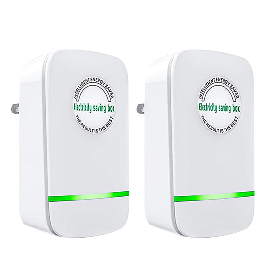 Power Saver Pro, Stop Watt Energy Saving Device, Intelligent Energy Savers Plug in, Electricity Saving Box Voltage Stabilizer for Home Office US Plug 90V-250V 30KW 2Pack