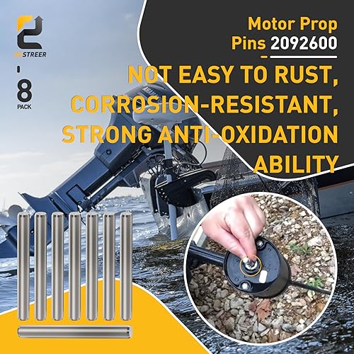 8 Pcs Motor Prop Pins 2092600 - Compatible with Minn Kota MKP-2, MKP-3, MKP-6, MKP-7, MKP-25, MKP-37