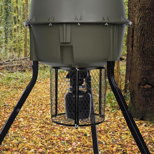 Deer Feeder Varmint Guard - All-Weather Wildlife Protection Cage, 12.3" x 11.8"