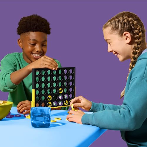 Batman Connect 4 Game - 2 Player Strategy Board Game for Kids & Families