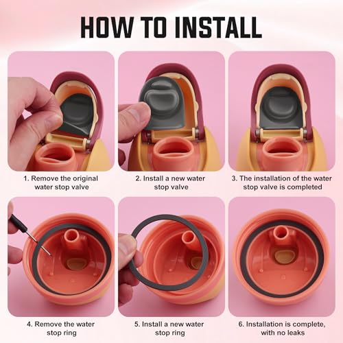 Rubber Seal Replacement Gasket Stopper Set for Owala FreeSip - Gray