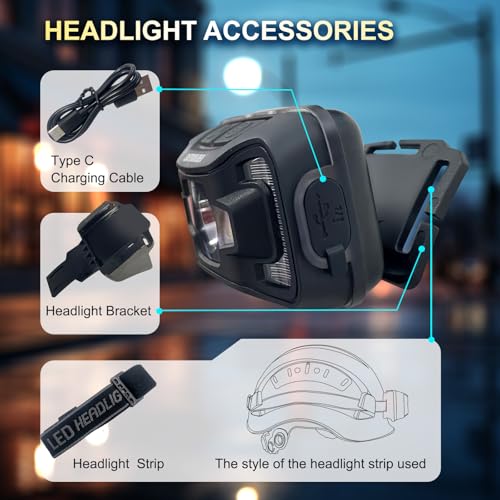 SHL01 Head Light for CR06 and CR08 Hard Hats Accessories Headlamp for Safety Helmet