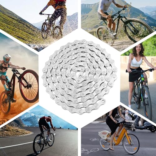 Bike Chain Kit for 6/7/8 Speed Road & MTB Bikes with Chain Breaker & Tools