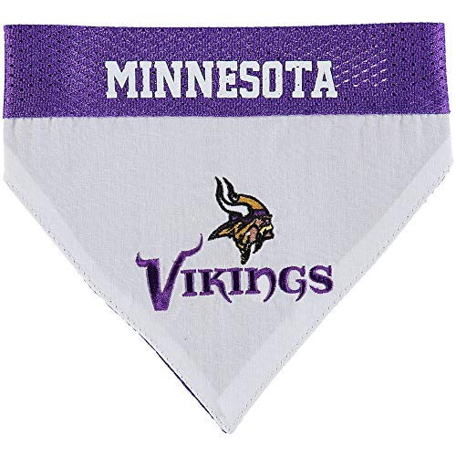 Minnesota Vikings Reversible Dog Bandana - Large/X-Large