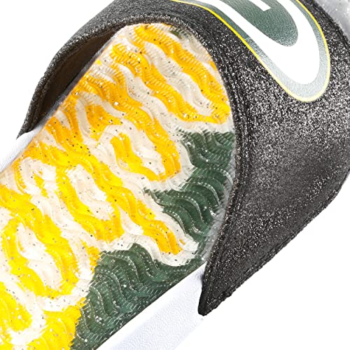 NFL Glitter Gel Slide Sandal - Green Bay Packers - Size 7-8