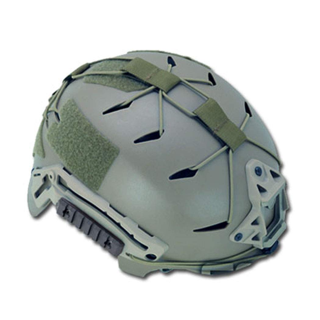 Helmet Bungee Gear Retention System for Ventilated Bump Helmets (Green)