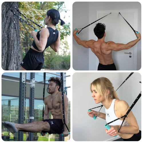 Portable Suspension Trainer - Kensui NanoBars V2, 600 lb Load - Black