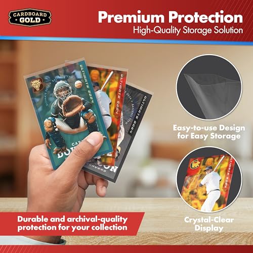 Standard Trading Card Penny Sleeves - Acid-Free Protective Covers - 100 Count