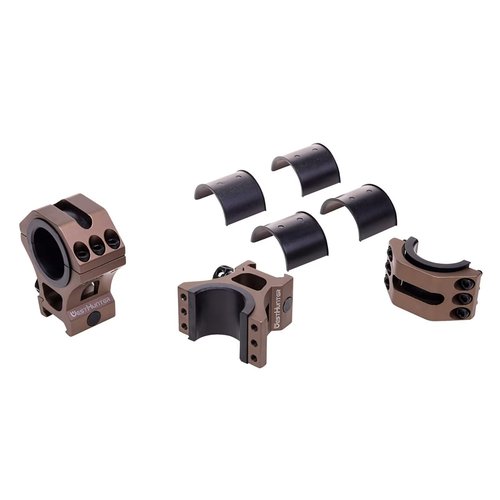 WestHunter Optics Precision 21 mm Picatinny Scope Rings, 1 Inch 30 mm 34 mm Tactical Scope Mount | Brown