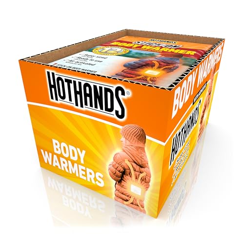 HotHands Body Warmers Bulk Pack 20 Pairs 4x6 Inch Air Activated Winter Warmers