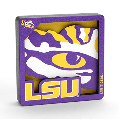 YouTheFan NCAA LSU Tigers 3D Logo Magnetic Fan Accessory