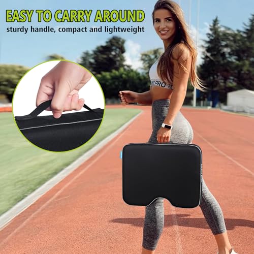 Stadium Seat Cushion for Bleachers - 2-in-1 Black, 2-Piece