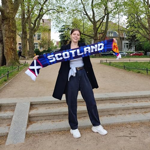 High-Definition Scotland Soccer Knit Scarf - Vivid Colors