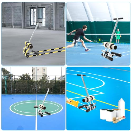 Court Line Tape Machine - Adjustable Floor Tape Applicator for Sports