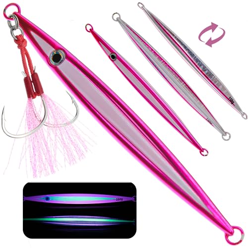 Vertical Jig Fishing Lure - 150g Purple Saltwater Bait