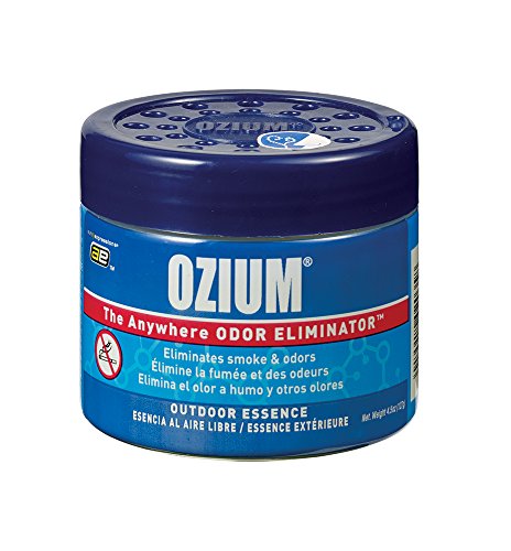 Ozium 804282 Outdoor Scent Gel - Odor Eliminator for Small Spaces, 4.5 oz