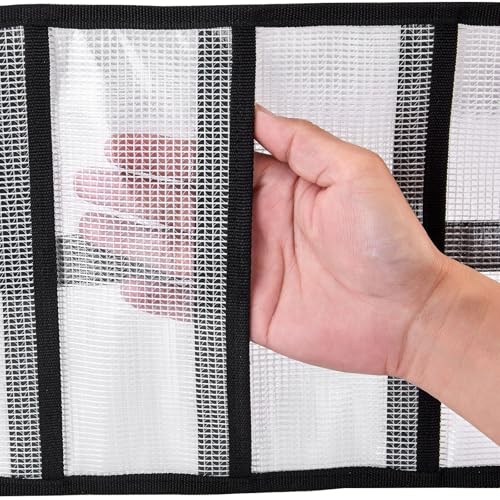 Clear 2-Pack 35" x 12" Roll Up Fishing Lure Wraps Set - Durable PVC Tackle Organizer