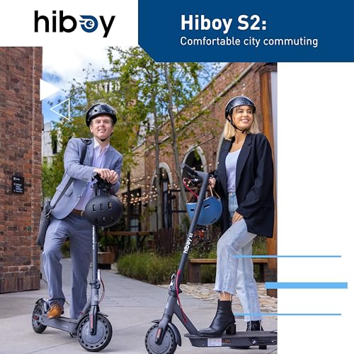 Electric Scooter with 8.5" Solid Tires - 19 MPH, 17 Miles Range - Dark Black