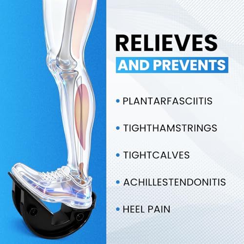 Calf Stretcher and Foot Rocker for Plantar Fasciitis Relief