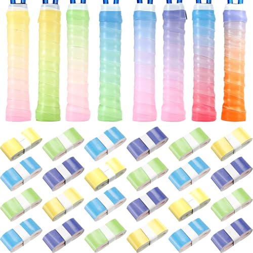 Jerify Multicolor Gradient Tennis Racket Overgrip Tape Bulk Pack 24