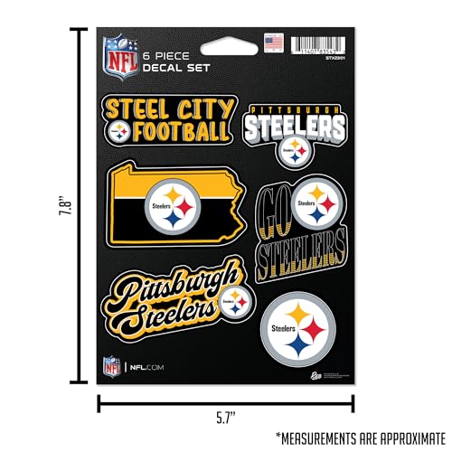 NFL Football Decal Set - 6 High-Quality Vinyl Stickers