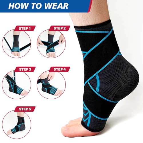 Ankle Brace Plantar Fasciitis Relief, Adjustable Strap Men Women
