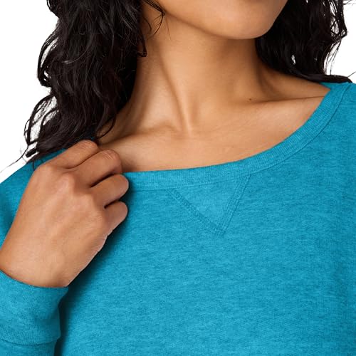 EcoSmart Women's Fleece Quarter-Zip Pullover - Bold Blue Heather, Large