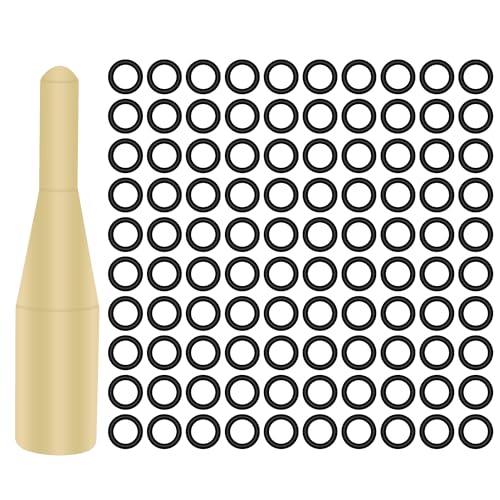 Dart Shaft O-Rings - 100 Pcs Universal 2BA Rubber Rings with Tool