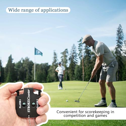 2-Pack Golf Score Counters - Dual Player Stroke Clickers