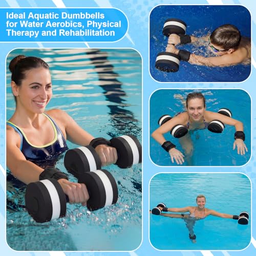 Water Aerobics Set - 4 Piece Pool Exercise Kit with Dumbbells & Weights