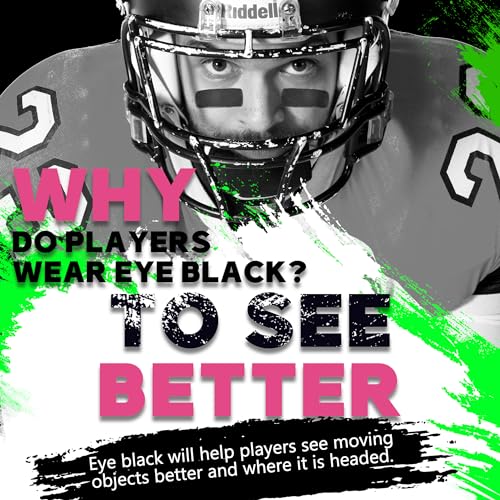 Anti-Glare Eye Black Stick for Sports - Sweat-Proof Grease Paint - Pink