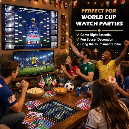 2026 World Soccer Tournament Poster Set - Match Tracker & Predictor