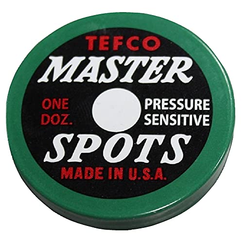 Pressure Sensitive Pool Table Spots - 12 per Tin