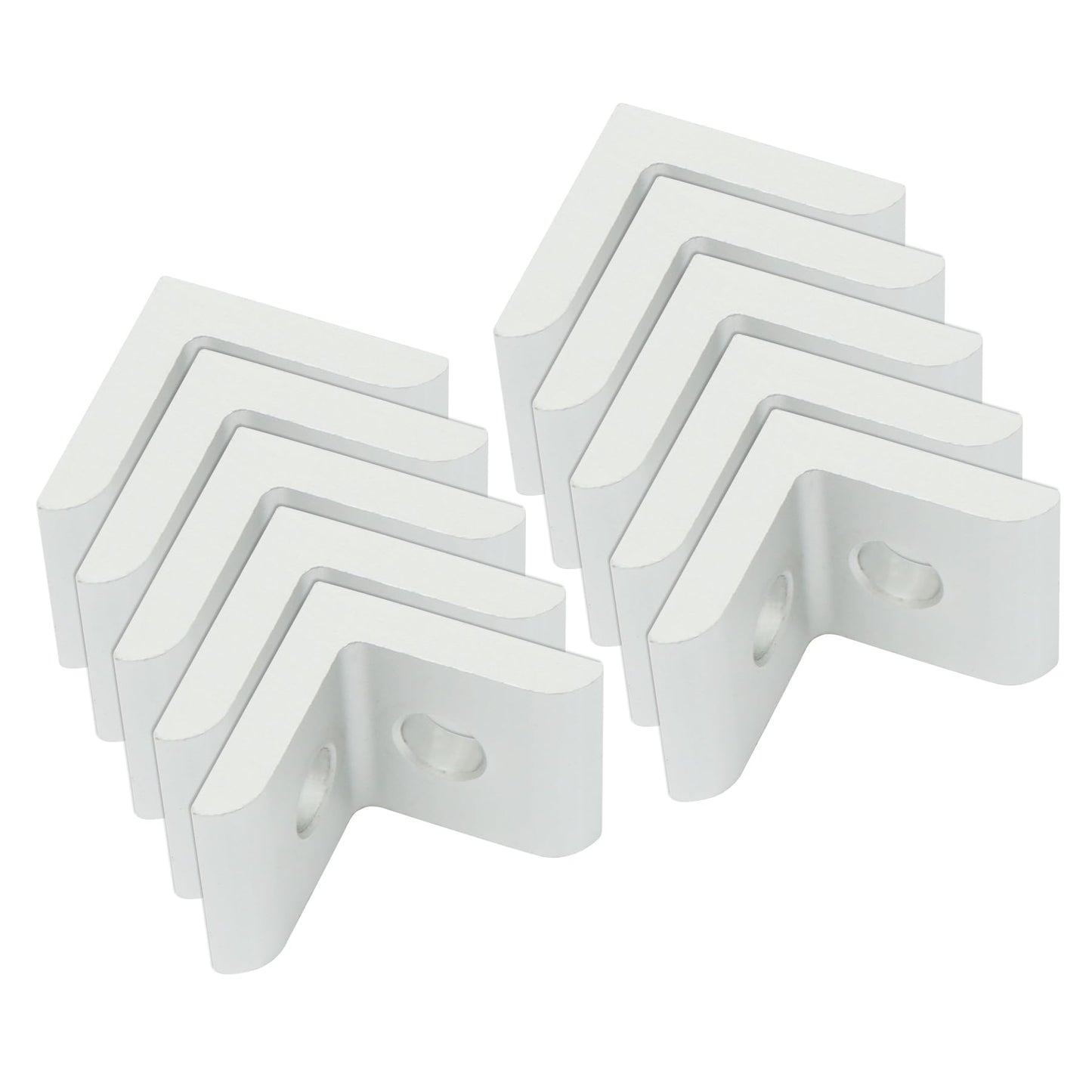 Abeicy 25 Packs Inside Corner Brackets, Aluminum 2-Hole 90 Degree Angle Bracket for 10 Series T Slot Profile Extruded Aluminum Extrusion