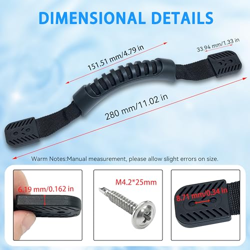 Kayak Pad Eyes/Kayak Handle,Pad Eye with Rivets; Handle Accessories,