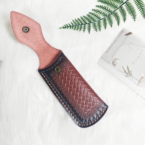 Folding Knife Sheath£¬2.3/6.3" Leather Pocket Knife Sheaths for Belt, Loop Portable Folding Knife Sheath for Camping Hunting Jungle Exploration