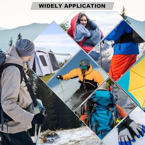 OAZ Gray Nylon Repair Patches - 8 Self-Adhesive Tent & Clothing Gear Repair Kit, 7.87x5.9 Inches