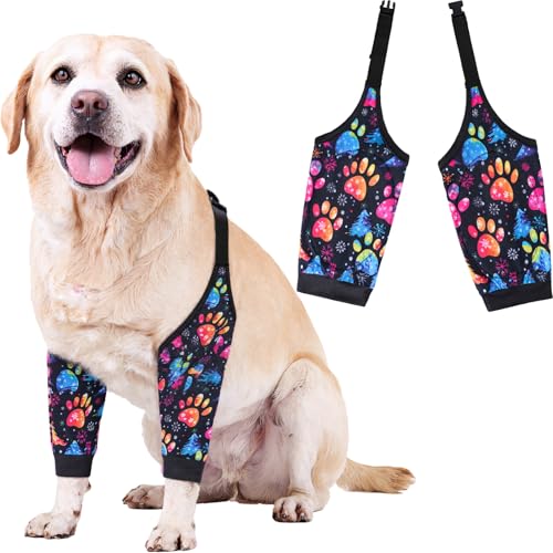 Dog Elbow Wraps 2XL Footprint - Pet Protectors for Wounds & Licking