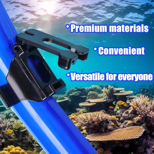 25mm Plastic Snorkel Clips - 2 Pack Quick Release for Dive Mask